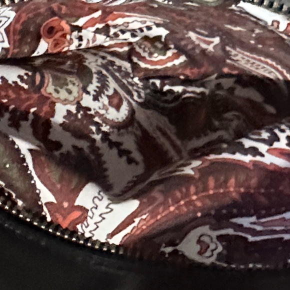 Kate Landry Fold-Over Black Leather Clutch Bag - Picture 7 of 9